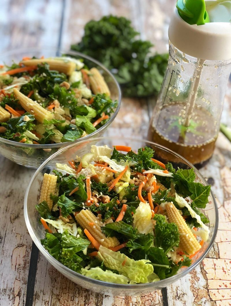 Baby Corn Caesar Salad