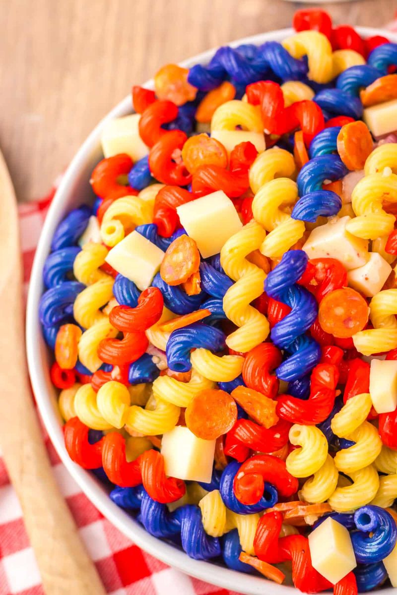 Patriotic Pasta Salad
