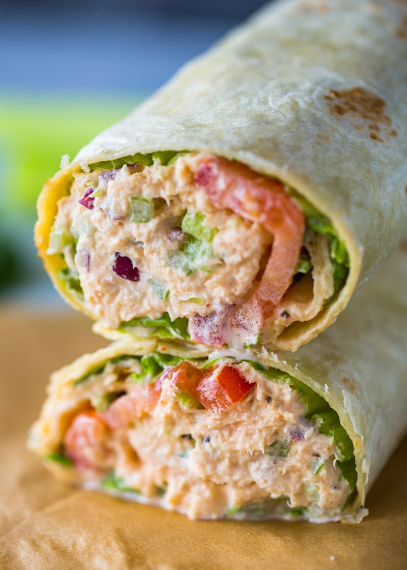 Tuna Salad Breakfast Wrap