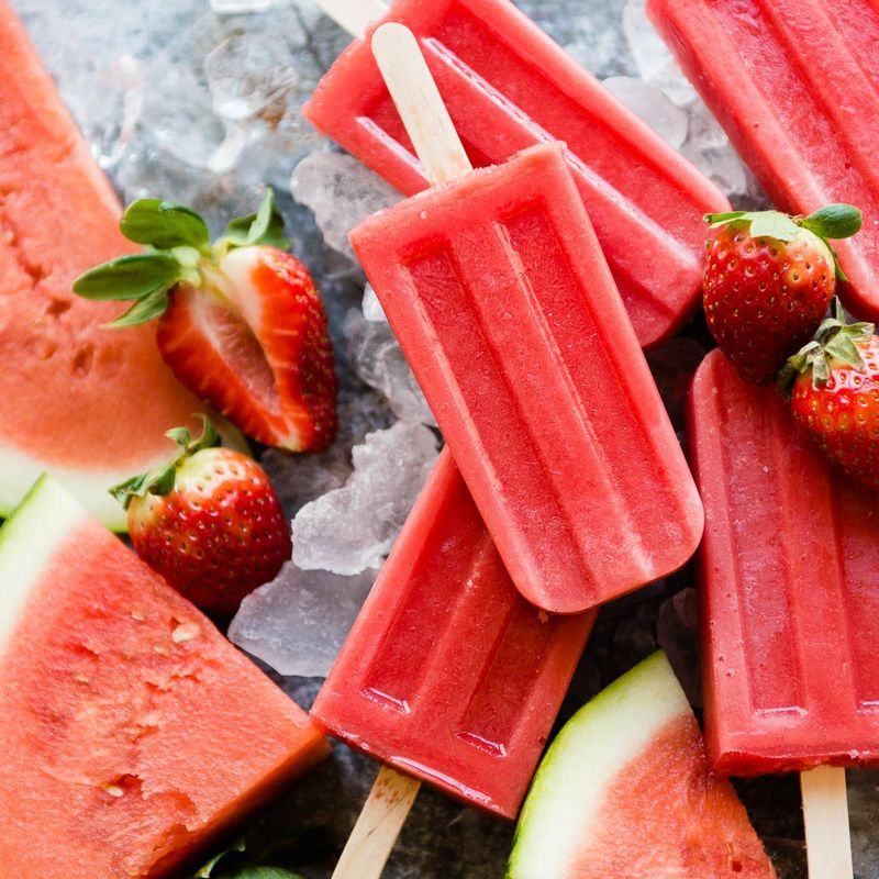 Create Fancy Watermelon Popsicles