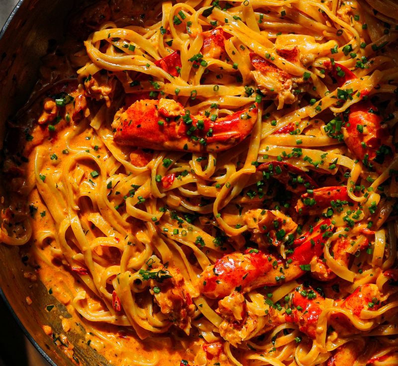 Toss Lobster Meat Into Fresh Pasta