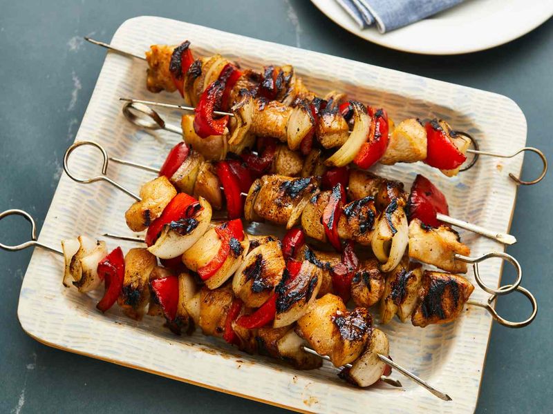 Honey Glazed Chicken Skewers