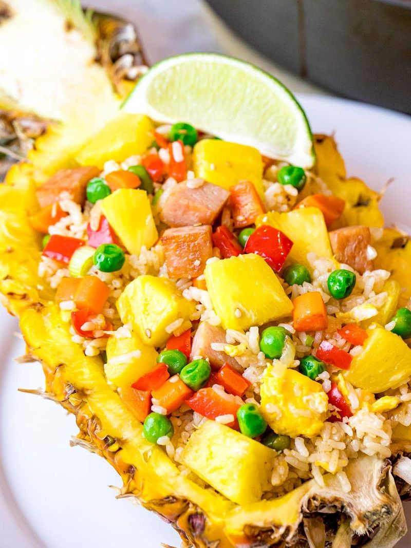 Hawaiian Ham And Pineapple Bowls