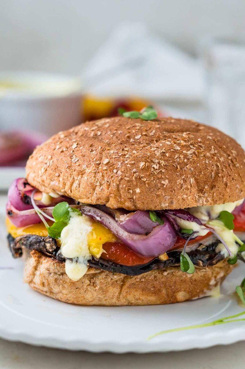 Grilled Portobello Mushroom Burger