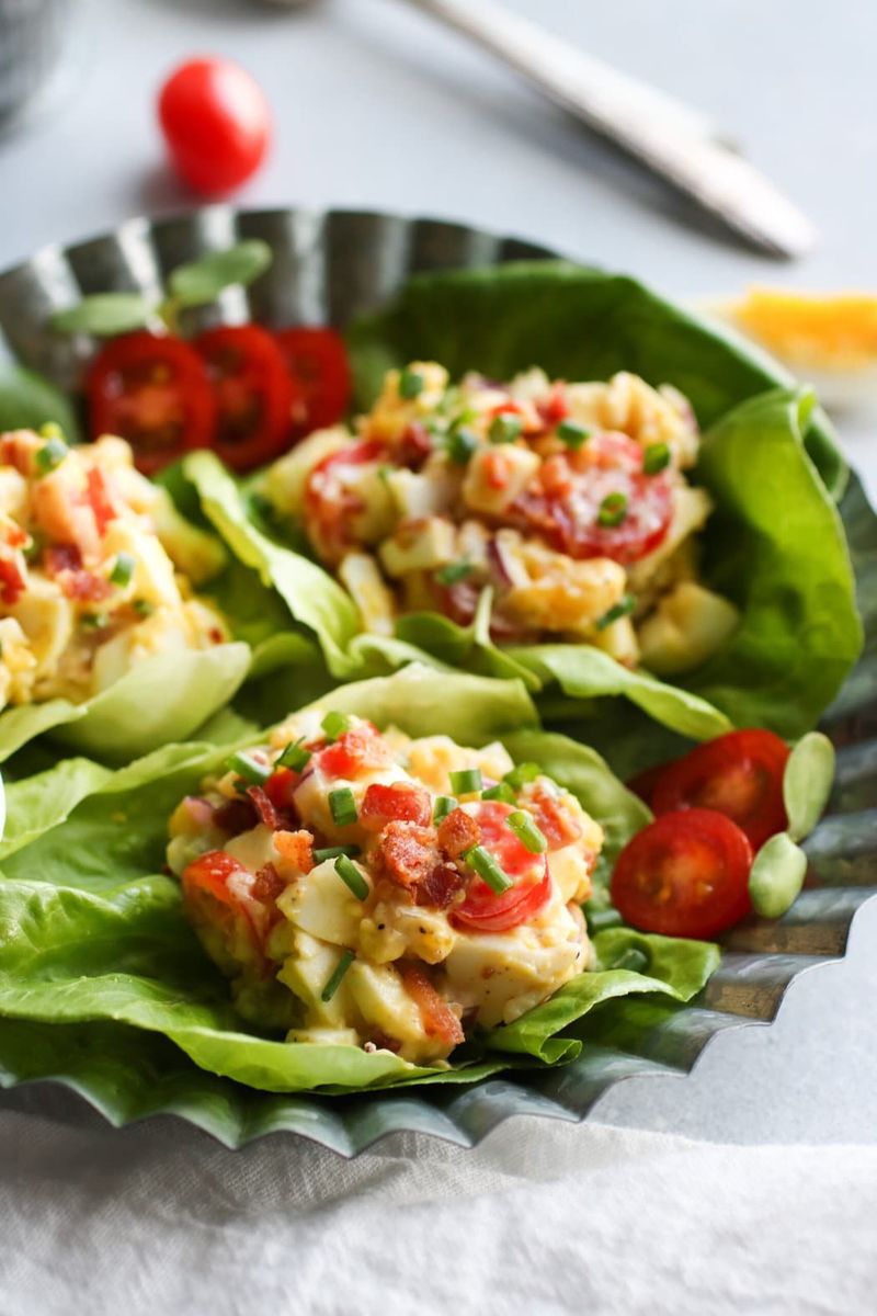 Egg Salad Lettuce Wraps