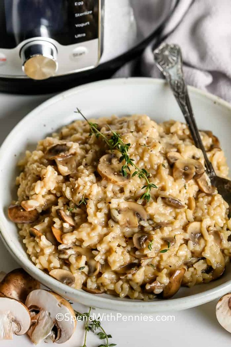 Instant Pot Mushroom Risotto