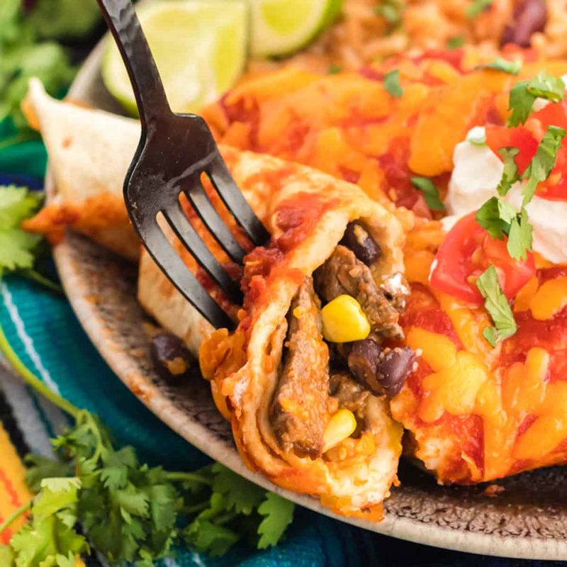 Enchiladas: Foil-Wrapped Freshness