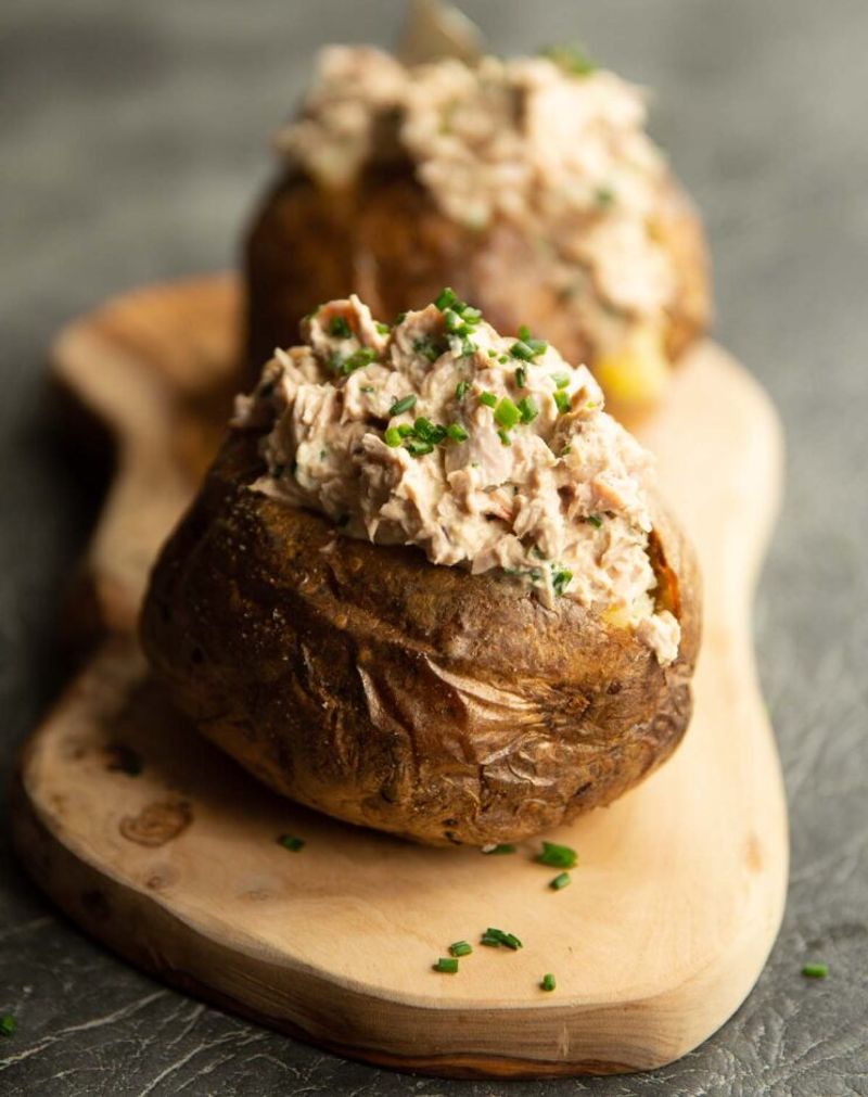 Tuna Melt Stuffed Potatoes