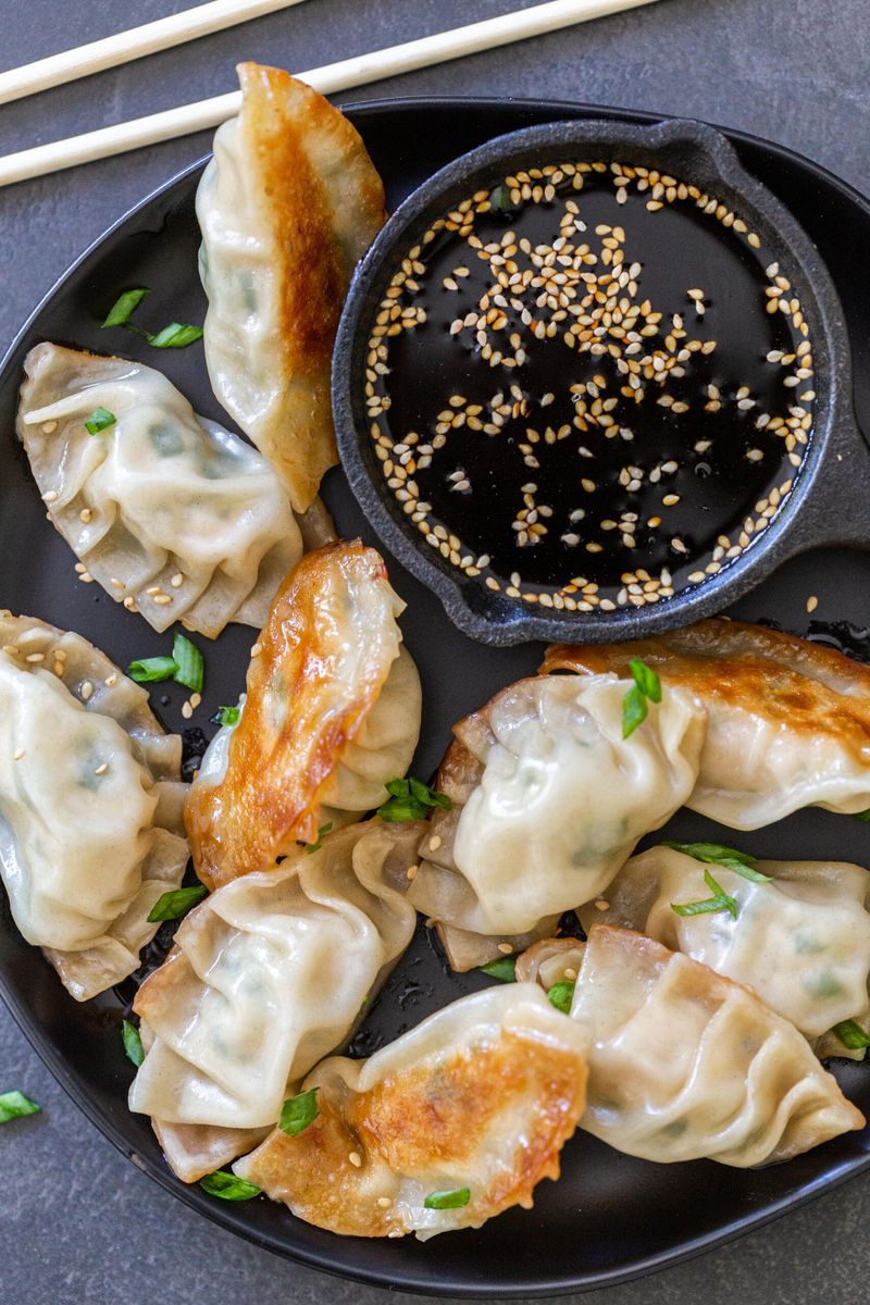 Scallion Pancake-Inspired Gyoza