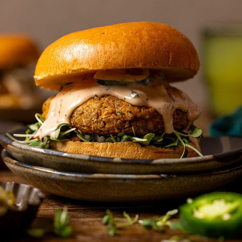 Cauliflower And White Bean Cloud Burgers
