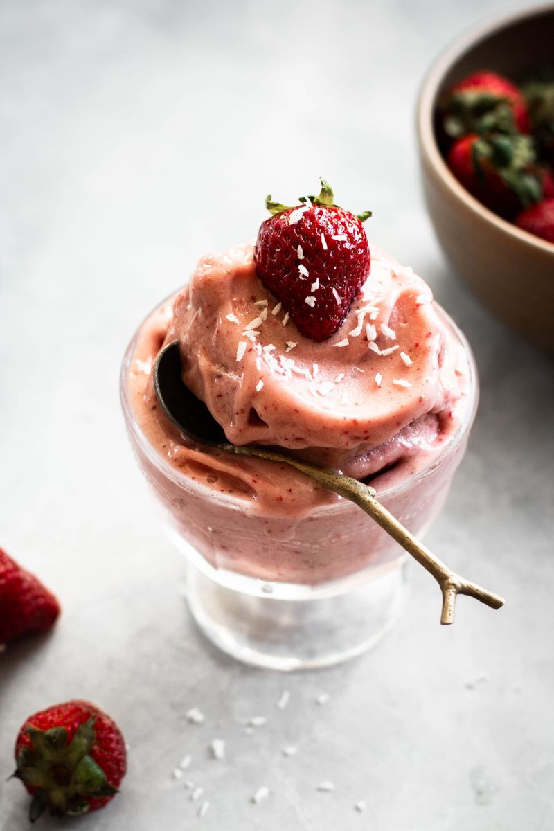Strawberry Banana Nice Cream
