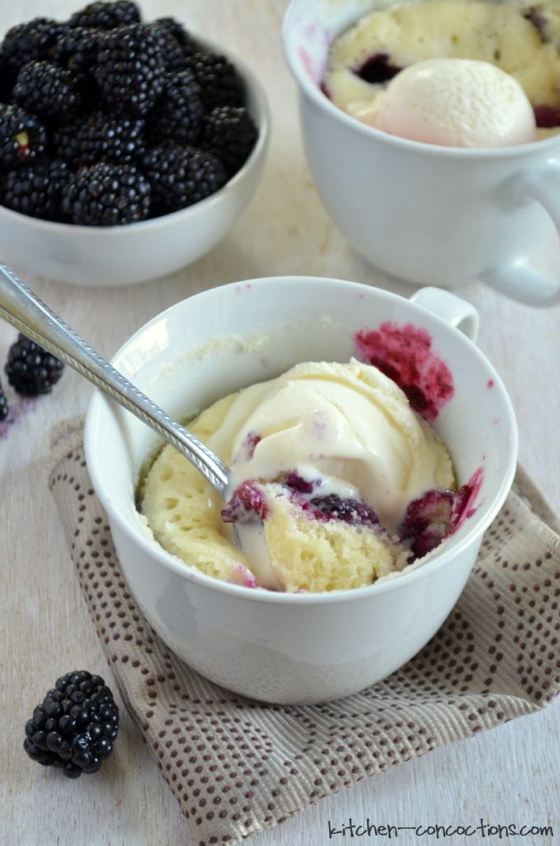Berry Cobbler Mug Cake