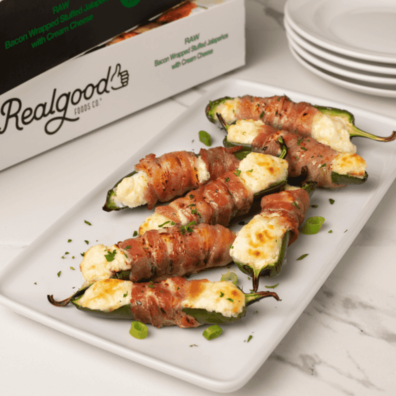 Realgood Foods Bacon-Wrapped Stuffed Jalapeños