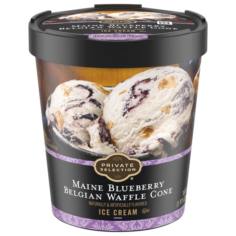 Maine Blueberry Belgian Waffle Cone