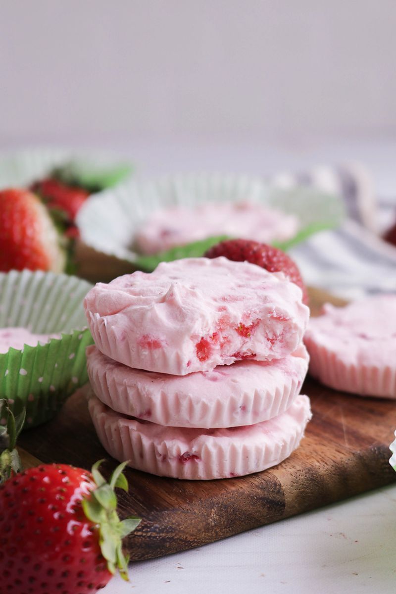 Strawberry Cream Fat Bombs