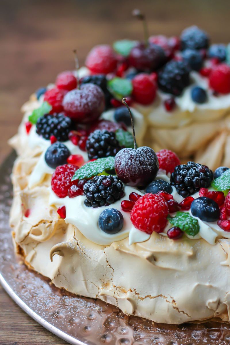 Mixed Berry Pavlova Wreath