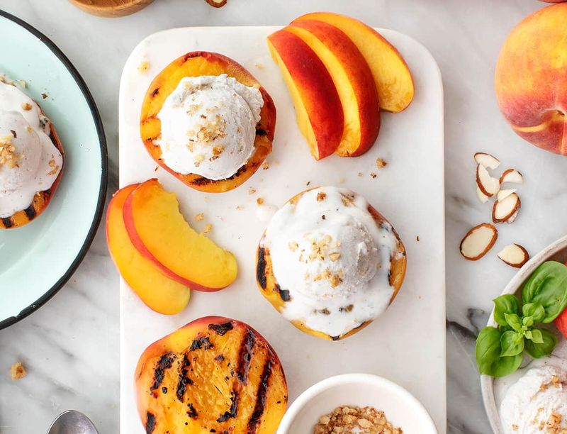 Grilled Peach Slices