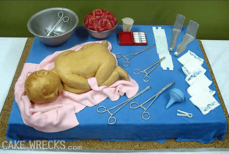 Baby Shower Childbirth Cake