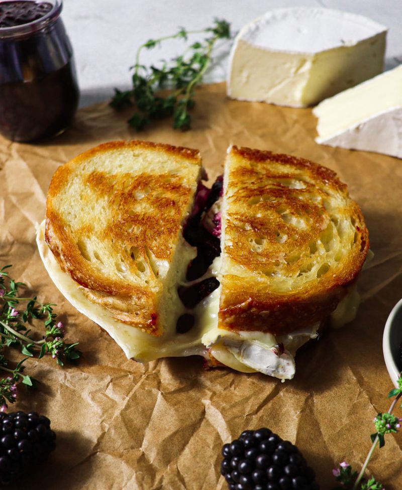 Blackberry Brie Grilled Cheese