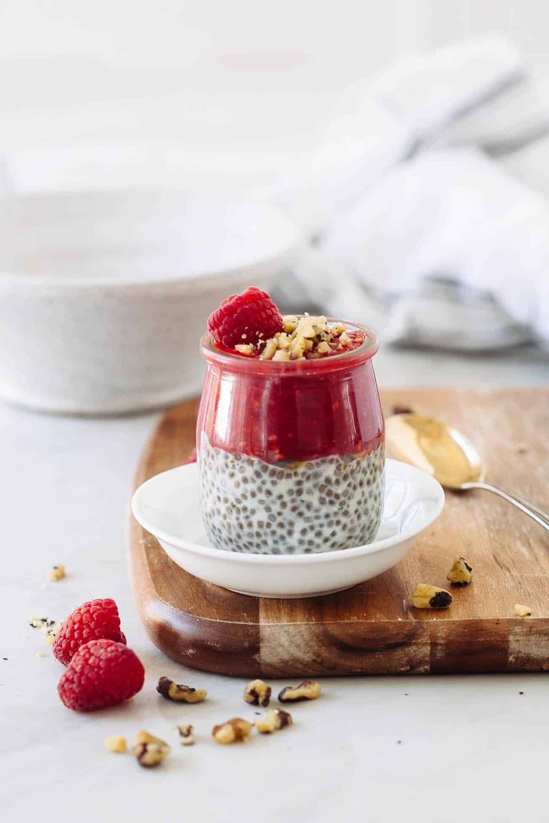 Raspberry Chia Pudding