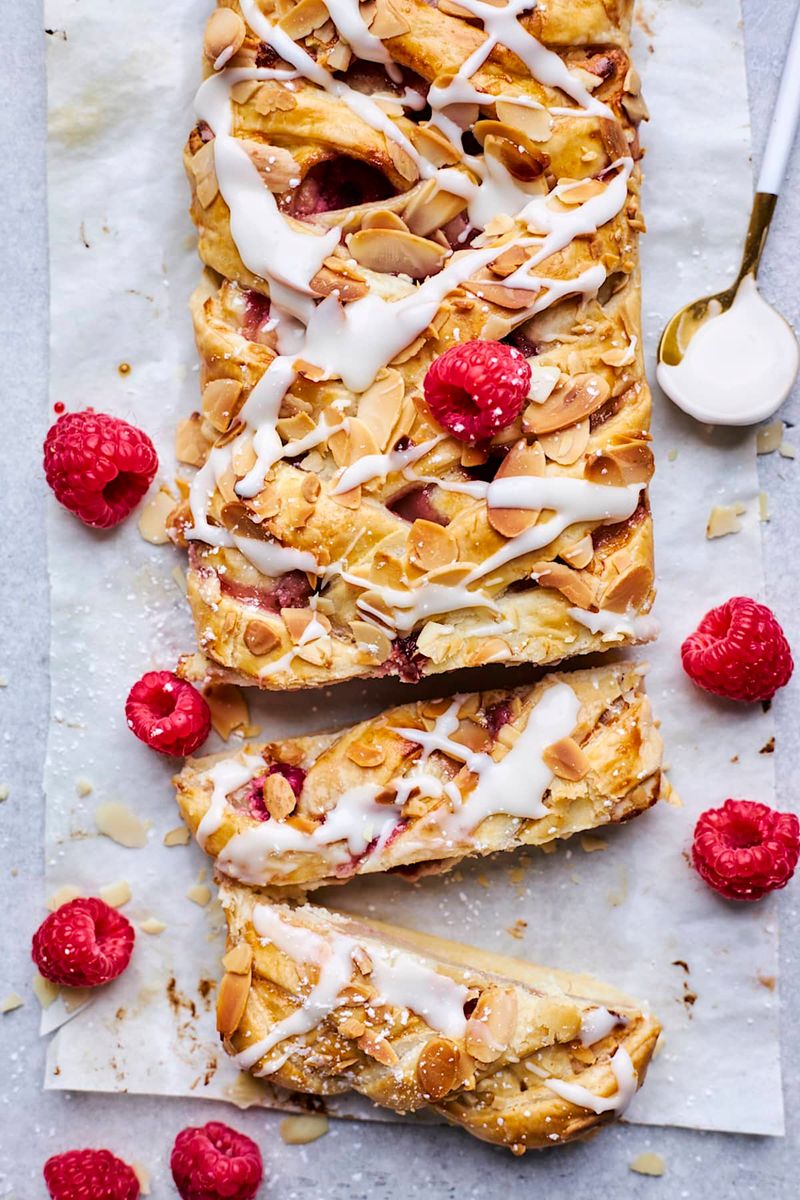 Raspberry Cream Cheese Danish Braid