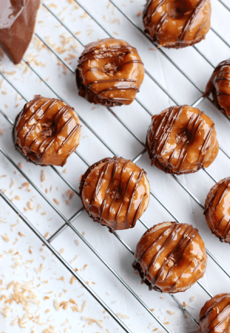 Baked Samoa-Style Donuts