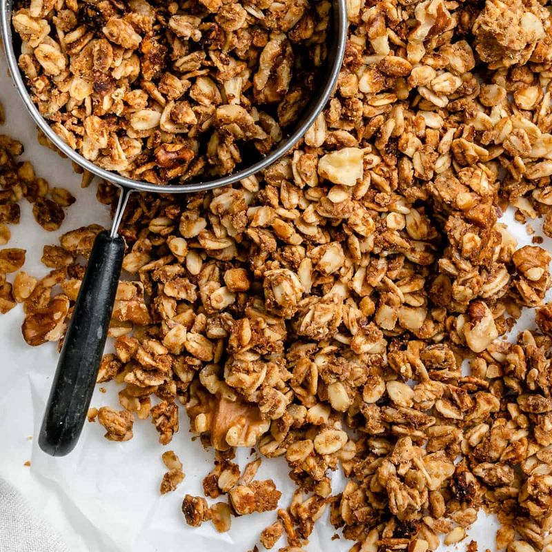 Crunchy Peanut Butter Granola Clusters