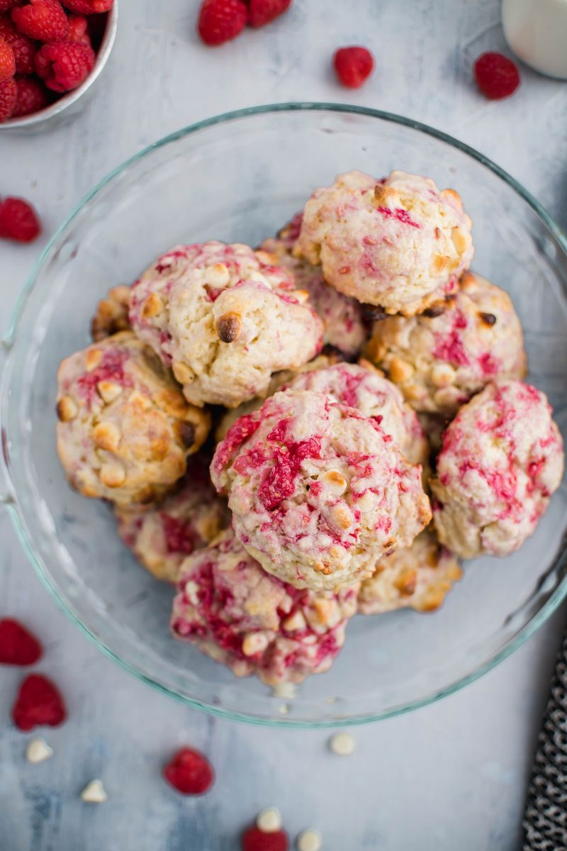 Raspberry White Chocolate Scones
