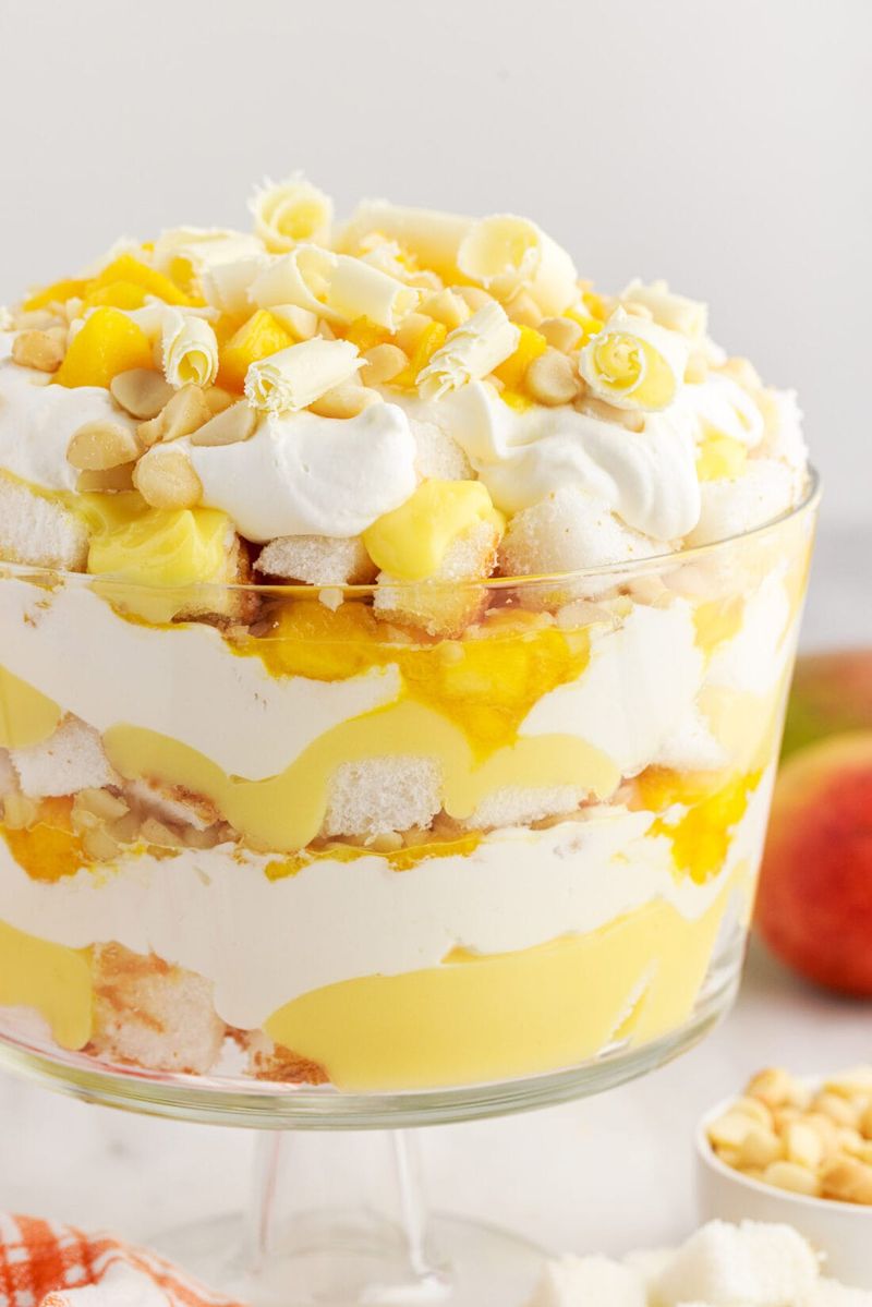 Mango Coconut Whipped Cream Trifle