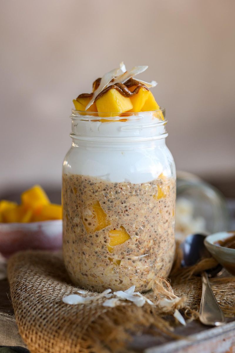 Mango Coconut Overnight Oats