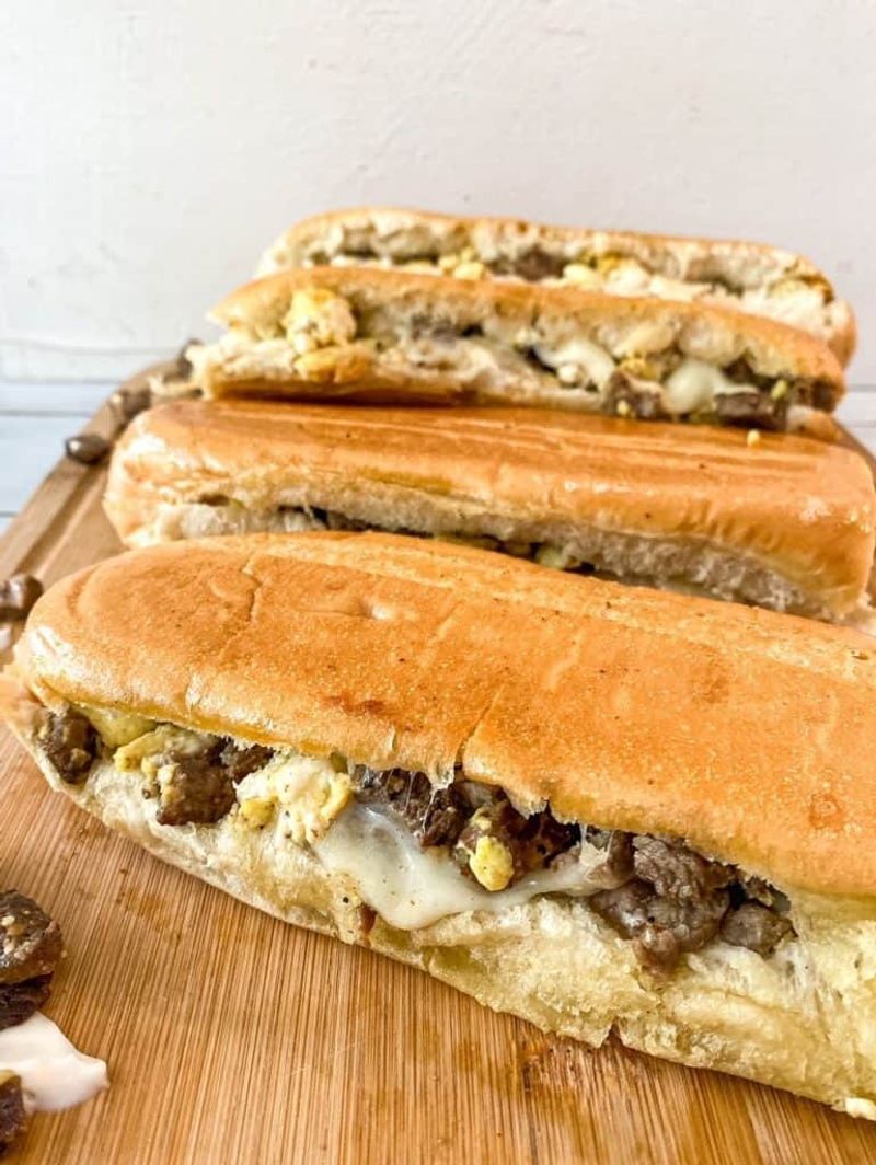Subway Steak, Egg & Cheese Flatbread
