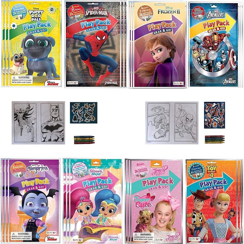 Kids' Menu Coloring Sheets Colored Out
