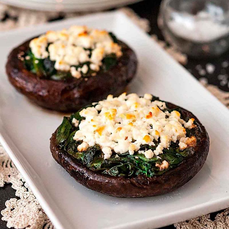 Grilled Stuffed Portobello Mushrooms