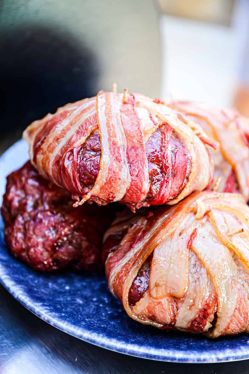 Smoke-Infused Bacon Burger Bombs