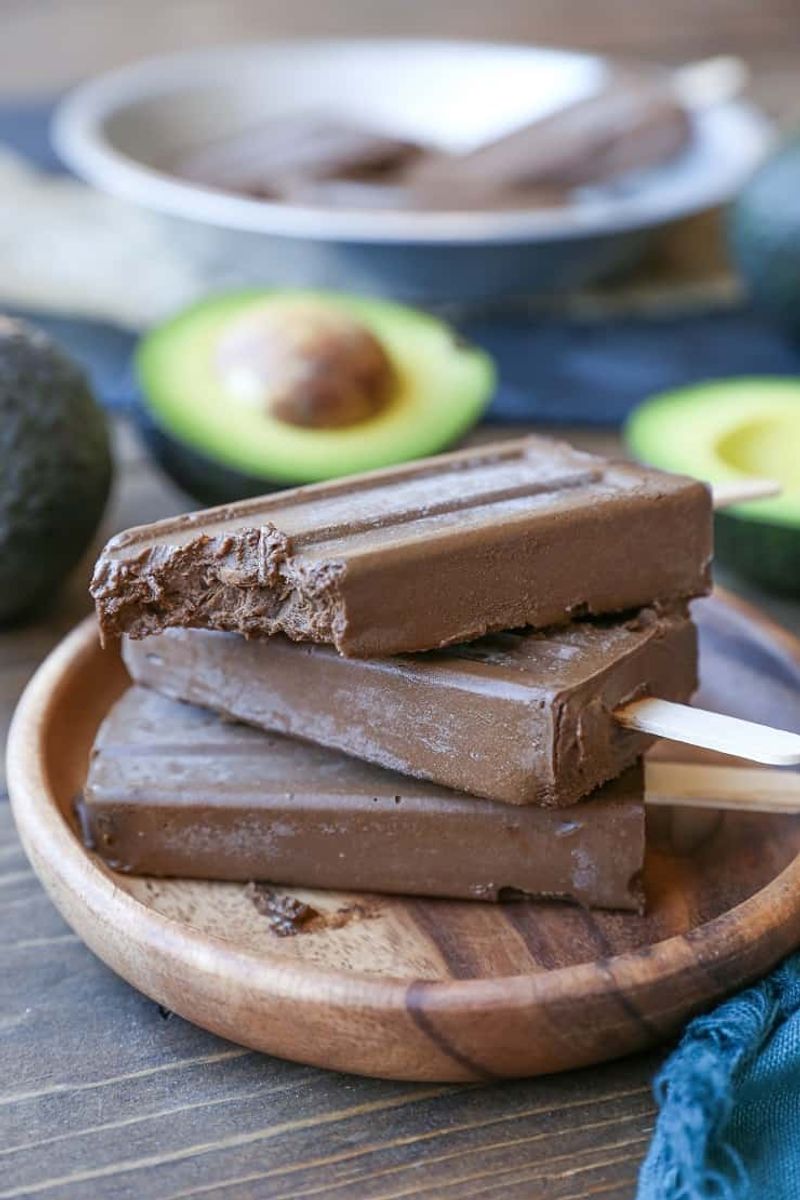 Avocado-Chocolate Pudding Pops