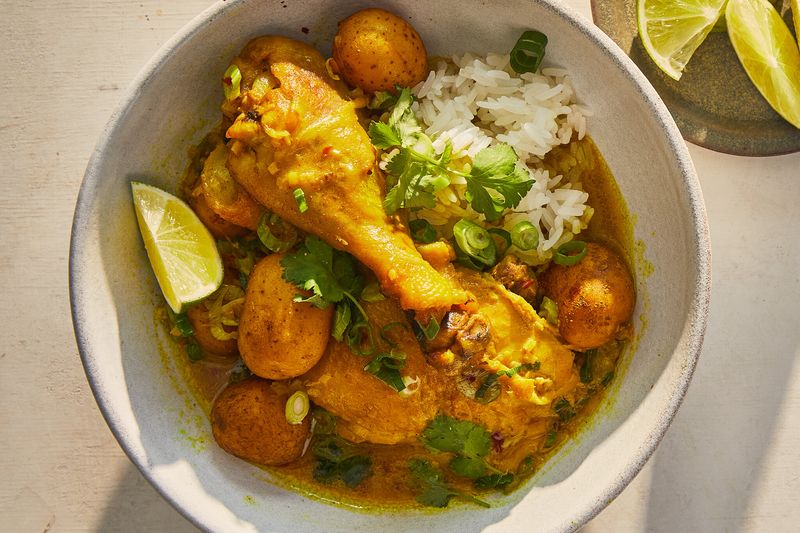 Braised Chicken Drumsticks In Coconut Milk