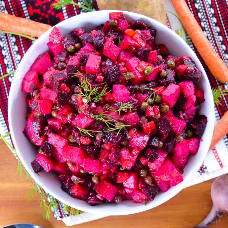 Russian Vinegret-Inspired Slaw