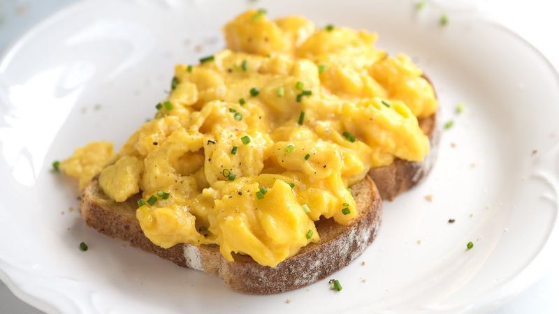 Scrambled Eggs And Toast
