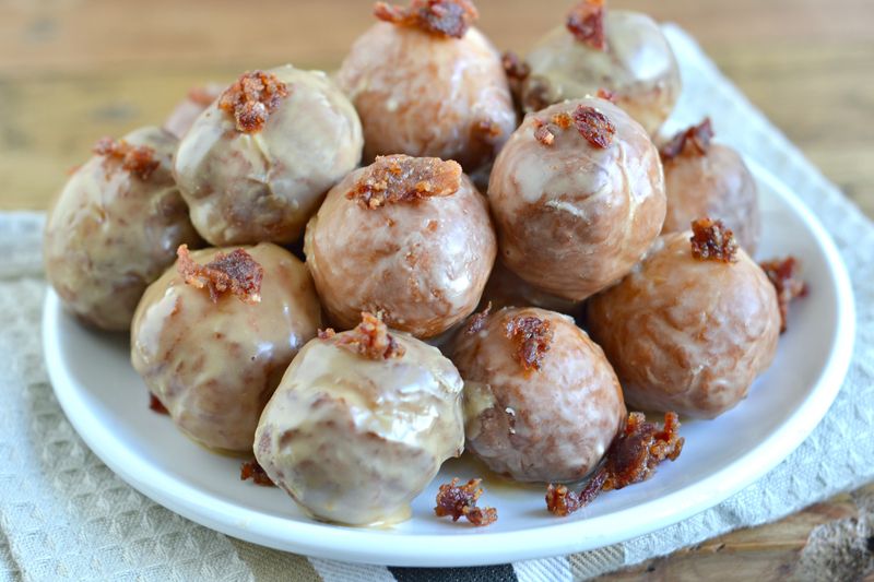 Maple Glazed Donut Holes