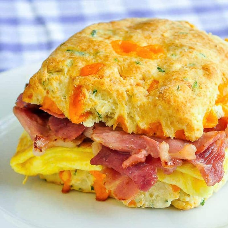 Cheddar Biscuit Sandwiches