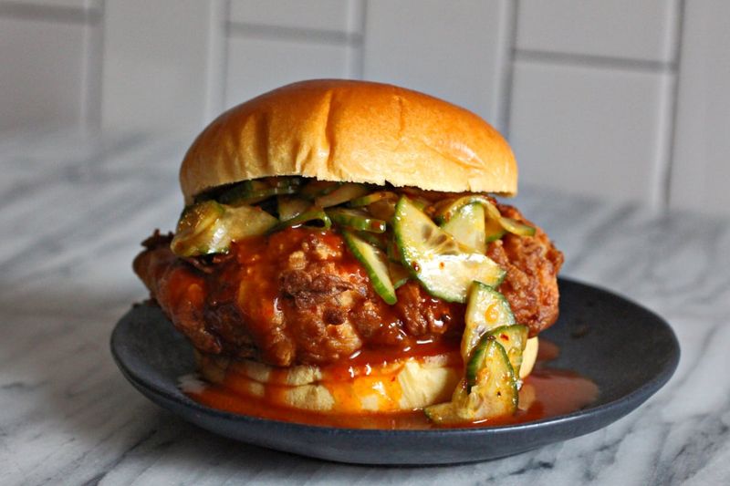 Spicy Korean BBQ Sandwich