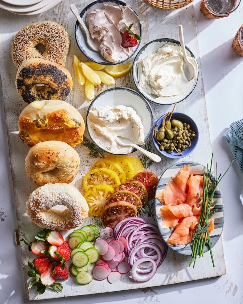 Smoked Salmon Bagel Board