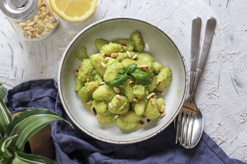 Creamy Avocado And Lime Gnocchi