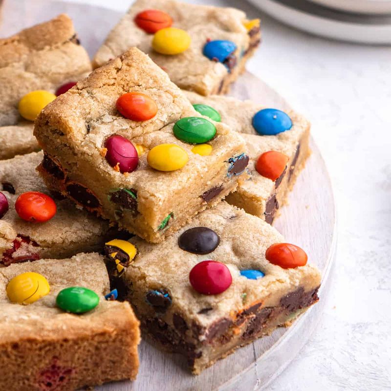 M&M Cookie Bars