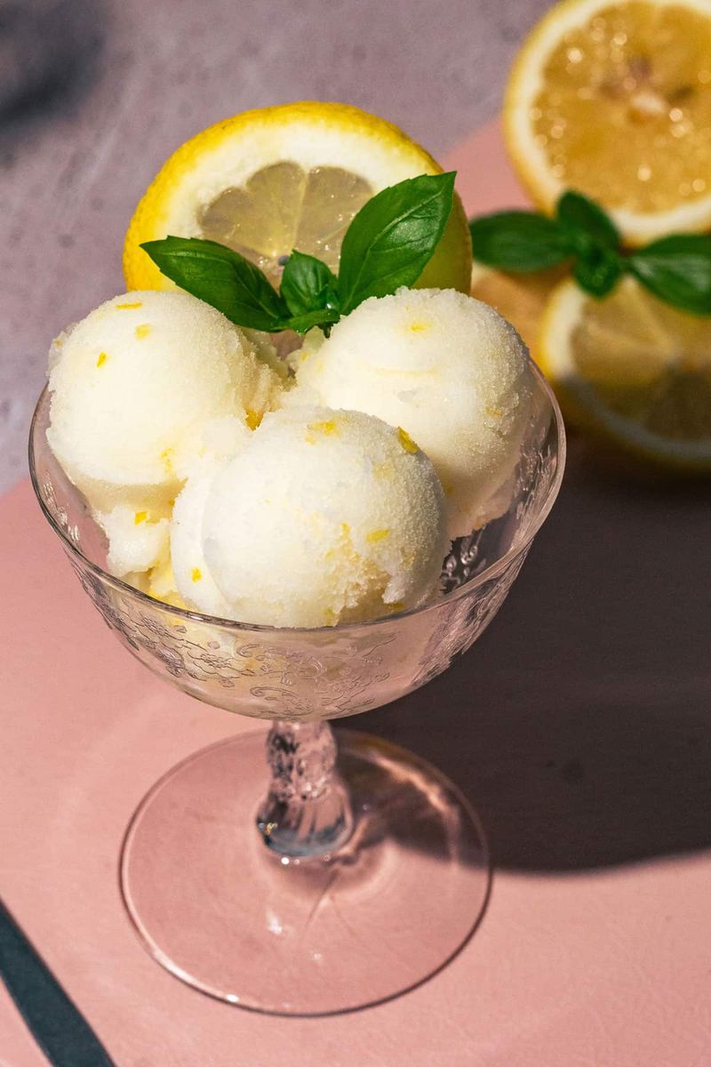 Lemon-Basil Sorbet