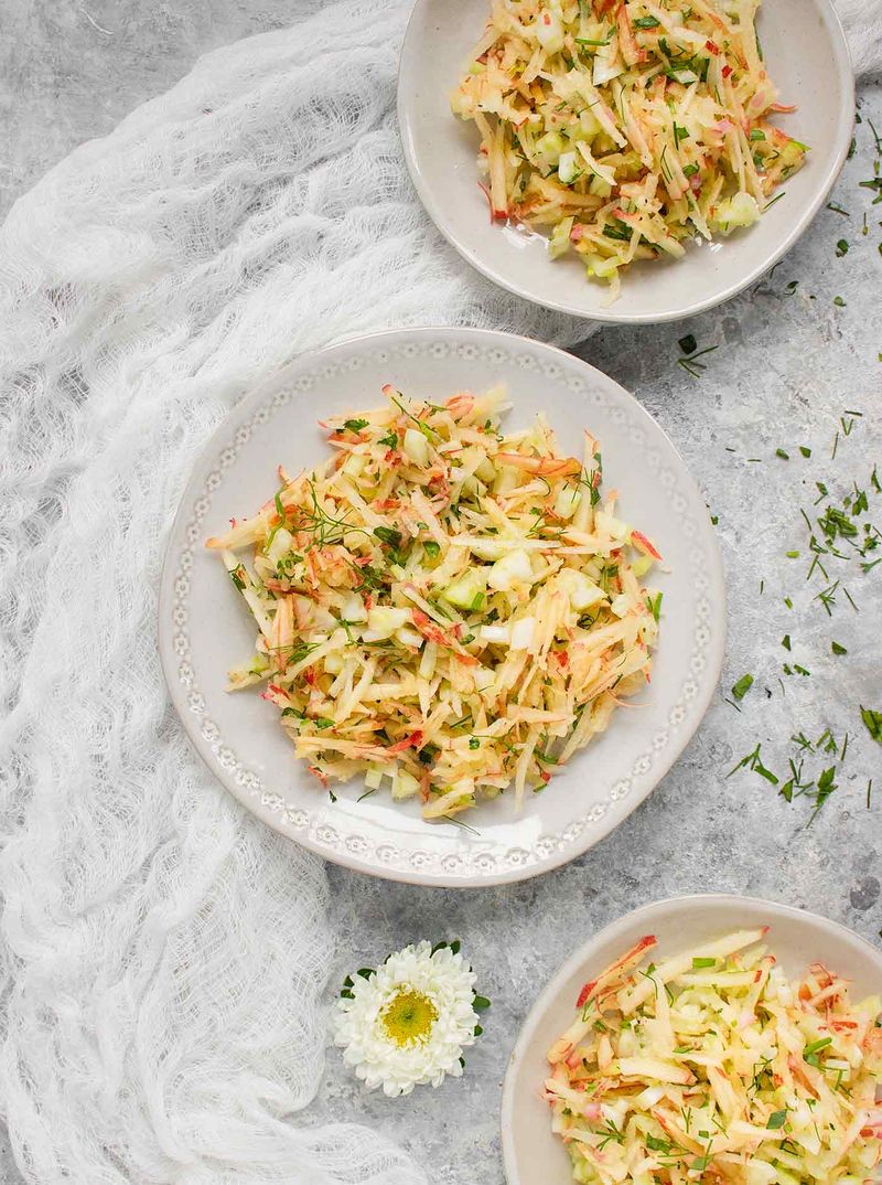 Creamy Coleslaw With Apple And Fennel