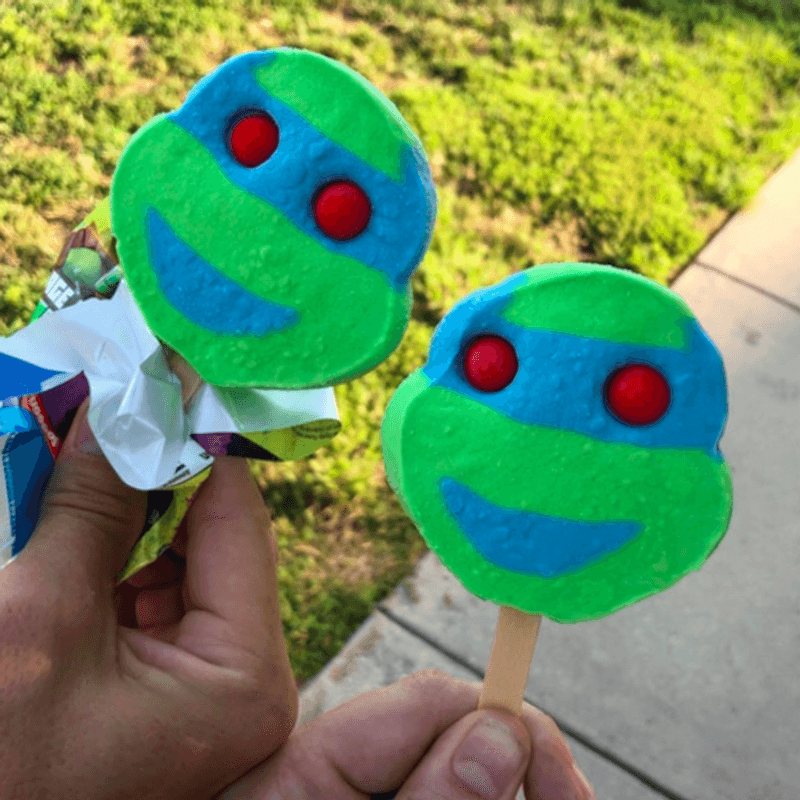 Ninja Turtle Popsicles