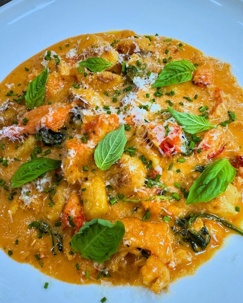 Lobster Gnocchi In Saffron Cream