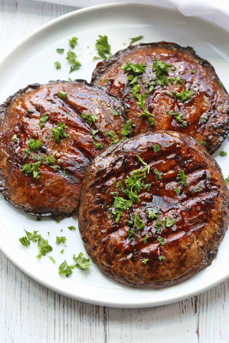 Grilled Portobello Mushroom Caps