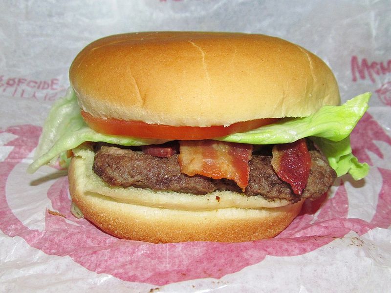 Wendy's Jr. Bacon Cheeseburger
